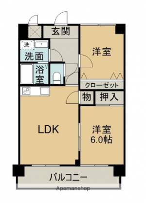 プレジール前川 302の間取り画像