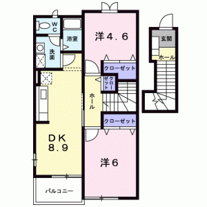 リュエル・エスト　Ａ 202の間取り画像