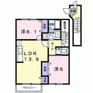 フォー・シーズンズ　Ａ棟 202の間取り画像