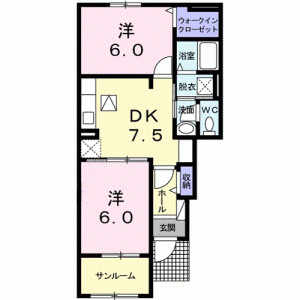 メゾンイケダＡ 102の間取り画像