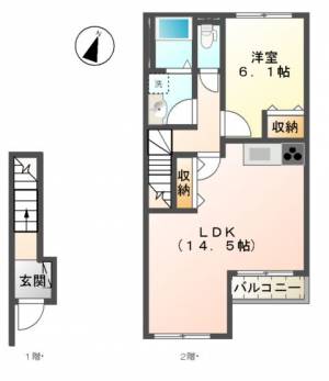 コントレール 206の間取り画像