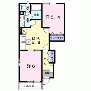 アヴニールＢ 101の間取り画像