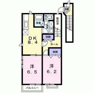 ハート・フォート　Ａ 202の間取り画像