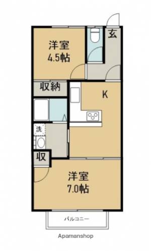 アーバンハイツαII 216の間取り画像