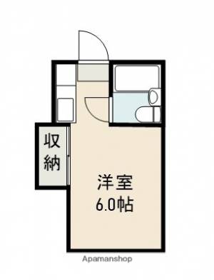 めぞんカマクラII 102の間取り画像