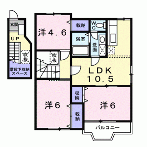 エヴァーグリーン　Ｂ 201の間取り画像