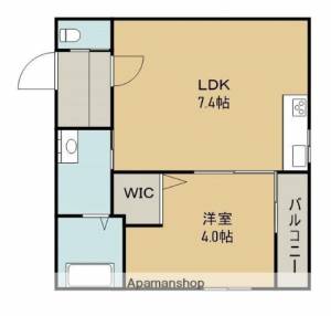 京極通マンション 102の間取り画像