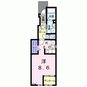 ル・クール　II 101の間取り画像