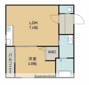 京極通マンション 206の間取り画像