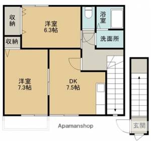 クレール有明Ｂ 202の間取り画像