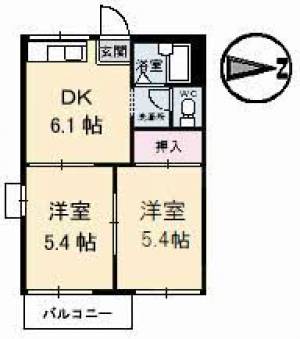 ファミール仁井田 107の間取り画像