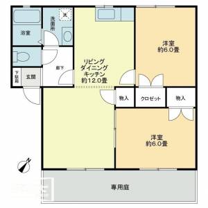 メンバーズタウン讃岐富士Ａ A102の間取り画像