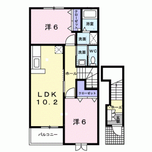 ル・レーヴＡ 201の間取り画像