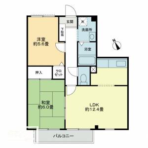 フォブール津森Ａ A202の間取り画像