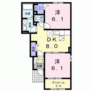 ルーベル宇多津東　I 103の間取り画像