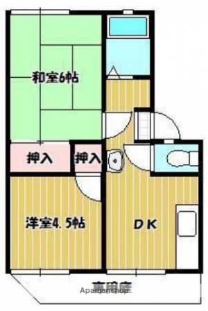 幸町・聖ハイツ B102の間取り画像