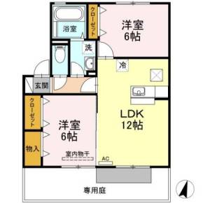 サンハイツ大麻Ｂ 103の間取り画像