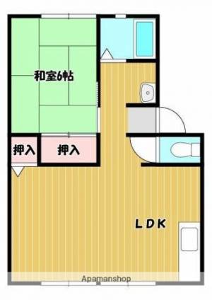 サンビレッジ弐番街Ｂ棟 102の間取り画像