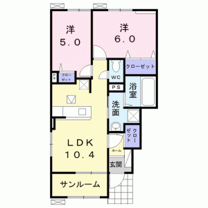 カサ・ミラ 101の間取り画像