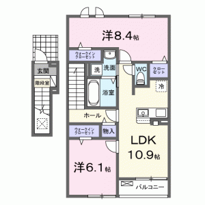 翔 202の間取り画像