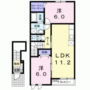 サニー中村　Ｂ 203の間取り画像