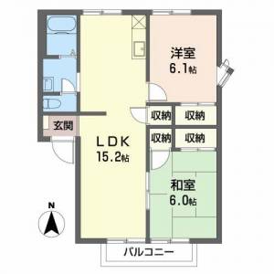 フレグランス横津 105の間取り画像