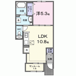 ウェルリッチ善通寺　III 104の間取り画像