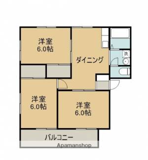 メゾニティ立石Ｃ棟 102の間取り画像