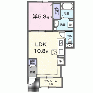 ウェルリッチ善通寺　III 103の間取り画像