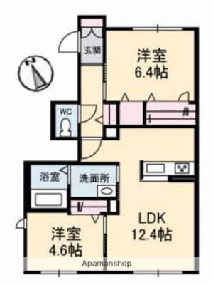 シャーメゾン21　Ｄ棟 105の間取り画像