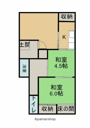 郡家町窪田邸 北側の間取り画像