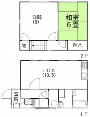 第2浦島荘 3の間取り画像