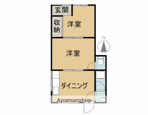 城北ハイツ戸建て 1の間取り画像