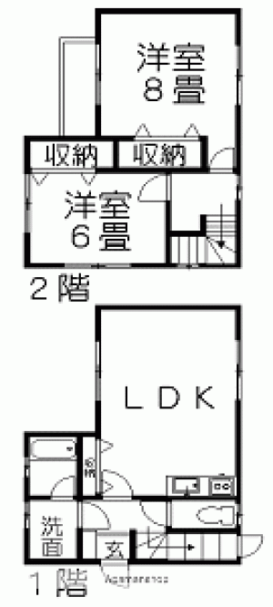 東宮ハイツ Cの間取り画像