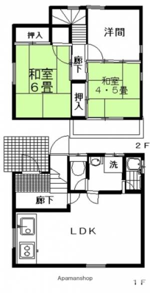 飯野ハイツIＡタイプ 6の間取り画像