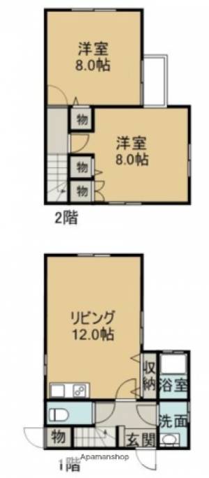 メゾンド新居 3(北)の間取り画像