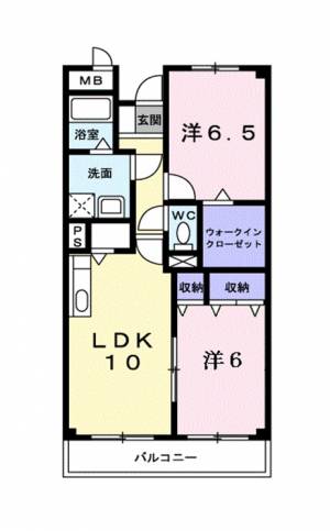 マルベル宇多津 404の間取り画像