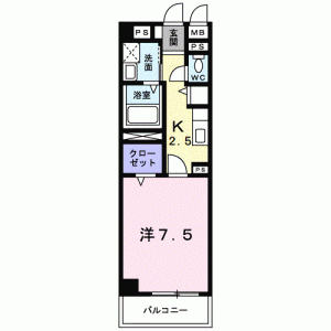 マルベル宇多津 310の間取り画像