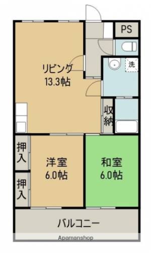 ウッドネスト坂出 102の間取り画像