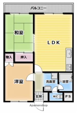 タウンハイツ京都 303の間取り画像