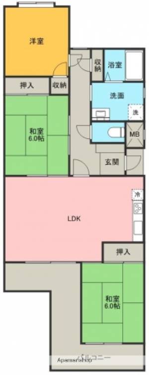 パストラルコア 502の間取り画像