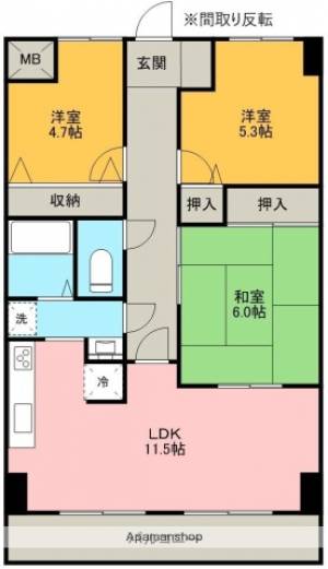 カドーロ壱番館 103の間取り画像