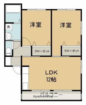 クレオール宇多津II 301の間取り画像