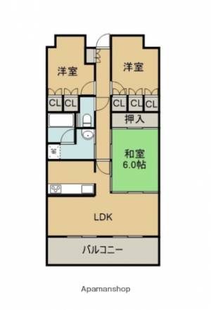 サーパス城南公園 504の間取り画像