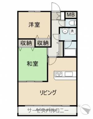 サンハイツ土器 303の間取り画像