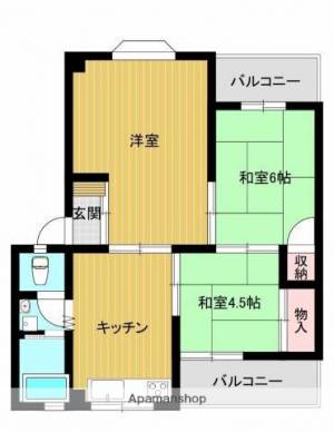 第2高尾マンション 1-5の間取り画像