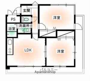 ハートマンション 305の間取り画像