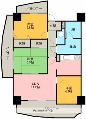 ＴＡＤコンフォート瀬戸大橋 901の間取り画像