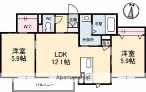 シャーメゾン坂出 302の間取り画像