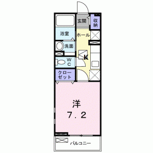 セレノ　ガーデン 202の間取り画像